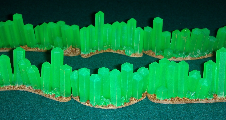 Florescent Green Crystal Field Defense Line